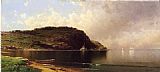 Alfred Thompson Bricher Seascape with Dory and Sailboats painting